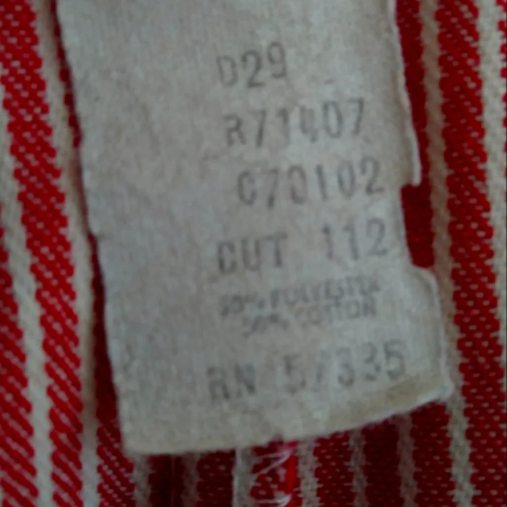 Sears Vintage Infant Pinstripe Railroad Train Jumper Bib Conductor Overalls - Picture 6 of 13